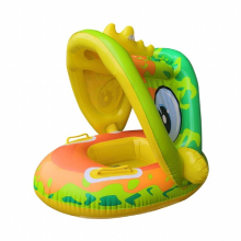 Inflatable Baby Swim Ring Seat Floating Sun Shade Toddler Swim Circle Outdoor Swimming Pool Bathtub Beach Party Summer Water Toy