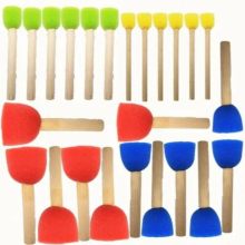 ChildrenS Art Rubbing Tool Material Mushroom Head Seal Circular Sponge Painting Brush Graffiti Brush Sponge for Painting