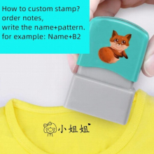 Customized Name Stamp Paints Personal Student Child Baby Engraved Waterproof Non-fading Kindergarten Cartoon Clothing Name Seal