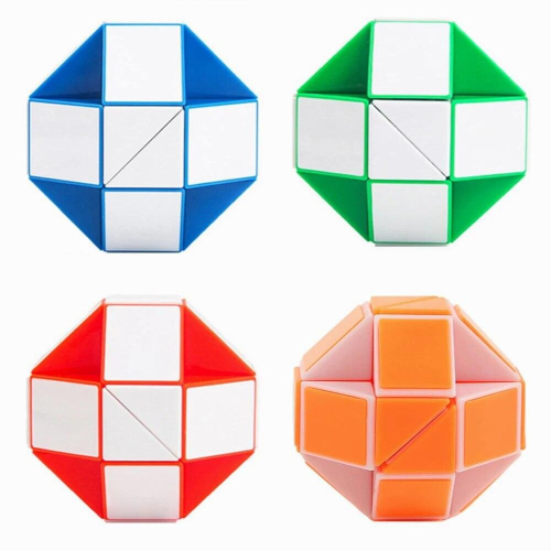 Plastic Magic Ruler 24 Wedges Magic Snake Cube Twist Puzzles Educational Toys 1
