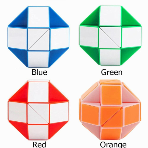 Plastic Magic Ruler 24 Wedges Magic Snake Cube Twist Puzzles Educational Toys 2
