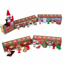 Cartoon Christmas Elf Paper Train Toys Xmas Decorations for Kids Children