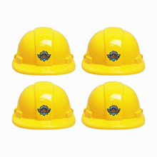 4pcs Simulation Engineering Pretend Role Play Safety Construction Hat Party Costume Cospaly Props For Kids