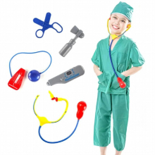 Kids Cosplay Clothes Boys Girls Role Play doctor play toddler halloween Costumes Party Wear doctor gown