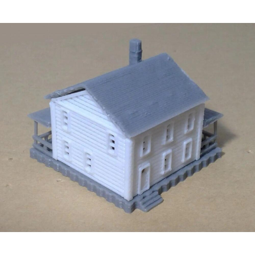 2-Story House Scale 1:220 Train Railway Layout 1