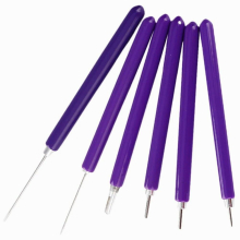 Quilting Kit Paper Quilling Tool Set Bead Roller Tools Quilled Needle Pen Purple Stainless Steel Supplies DIY