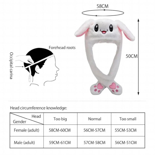 Ears Caps Headgear Plush Hat Fine Workmanship Compact Size Thickened Craftsmanship Looking Interesting Funny 2