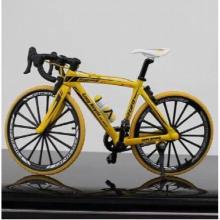 1:10 Model Alloy Mountain Bicycle Diecast Metal Bend Road Fold Racing Mountain Bike Simulation Collection Gift Toys for children