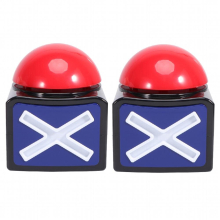 2Pcs Game Answer Buzzer Alarm Button Box with Sound Light Got Talent Buzzer without Party Contest Prop for Trivia Quiz Game Red