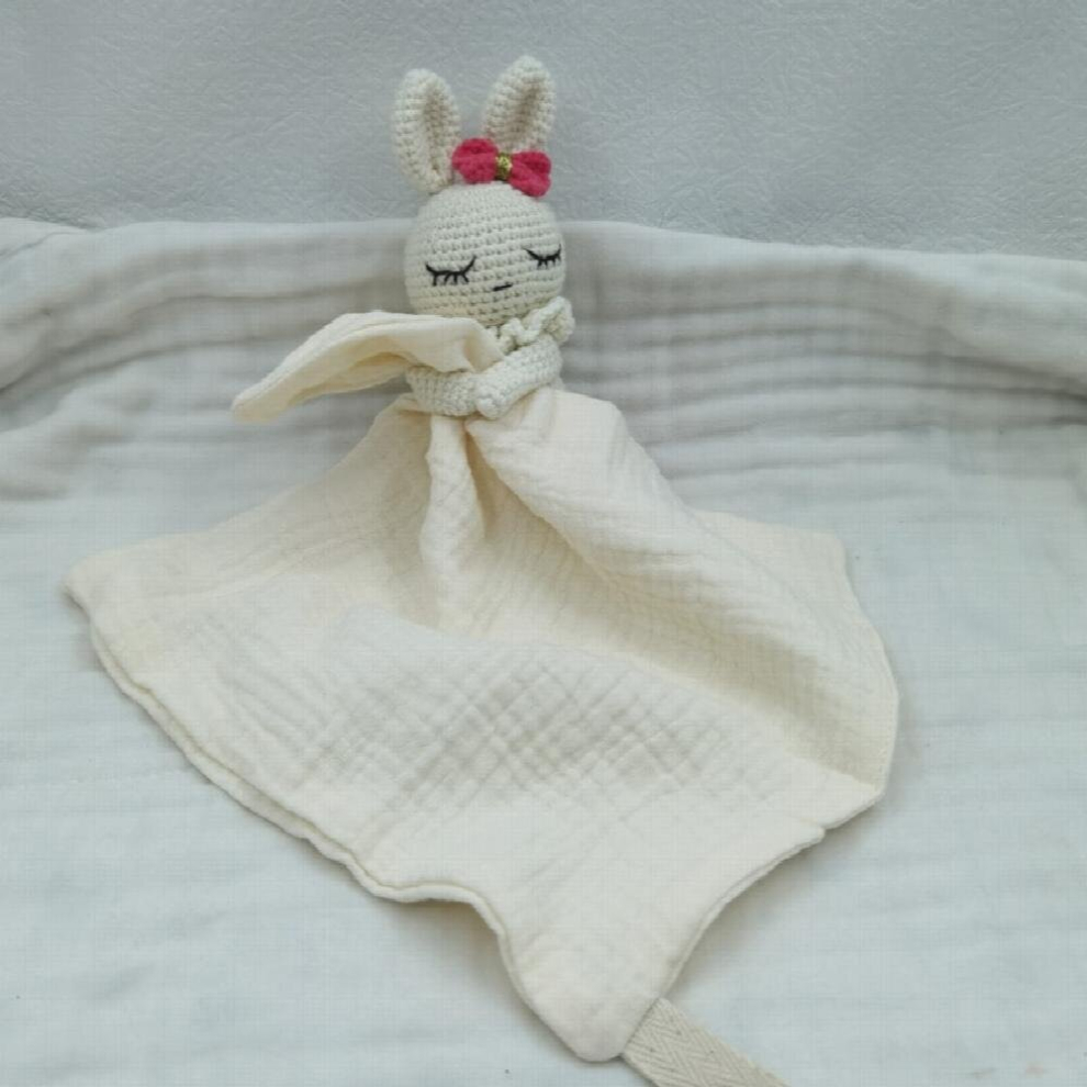 Baby Soother Appease Towel Bib Soft Bunny Bear Elephant Sleeping Doll Teether Infants Comfort Sleeping Nursing Cuddling Doudou B