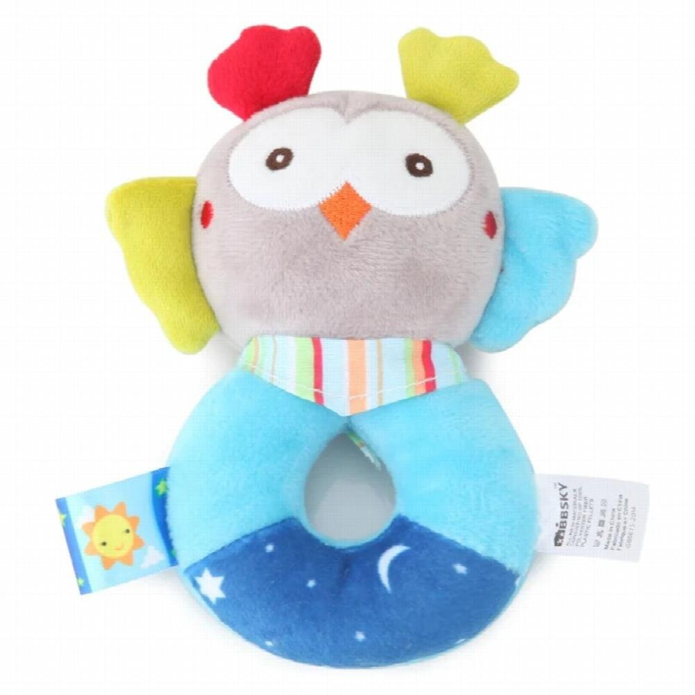 Baby Plush Rattle Cartoon Animals Crib Mobile Bed Bell Toys 0-12 Months Infant Toddler Early Educational Toy for Newborn