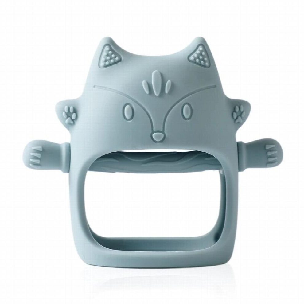 Kids Silicone Teether gloves Teething Baby Nursing Fox No BPA Rattle for Kids Child Sucking Fingers Thumb Teether Toys