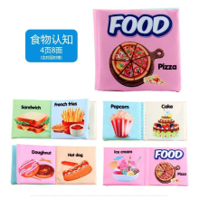 Baby Cloth Book 0-12Monthes Infant Kids Early Learning Educational Fabric Books Fruits Animals Cognize Puzzle Book Toys