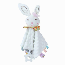Baby Comforter Blanket with Tags Teether Soft Plush Newborn Sleeping Dolls Kids Sleep Toy Soother Appease Towel Bibs