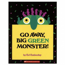 Go Away Big Green Monster Learning English Language Books for Kids Classroom Decoration Montessori Reading Picture Paper Books