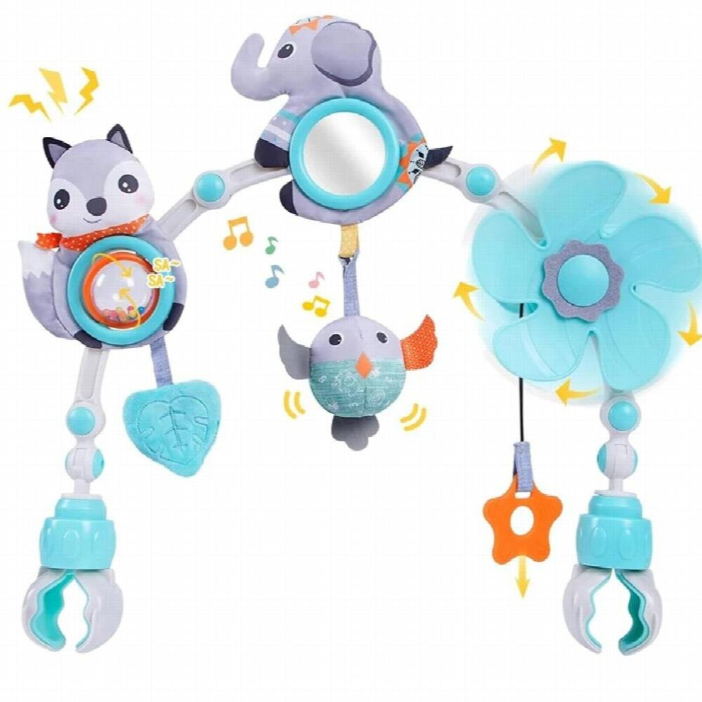 Baby Crib Mobile Stroller Toys for Babies Travel Play Arch Stroller Car Seat Pram Hanging Rattles Baby Crib Mobile Musical Toys