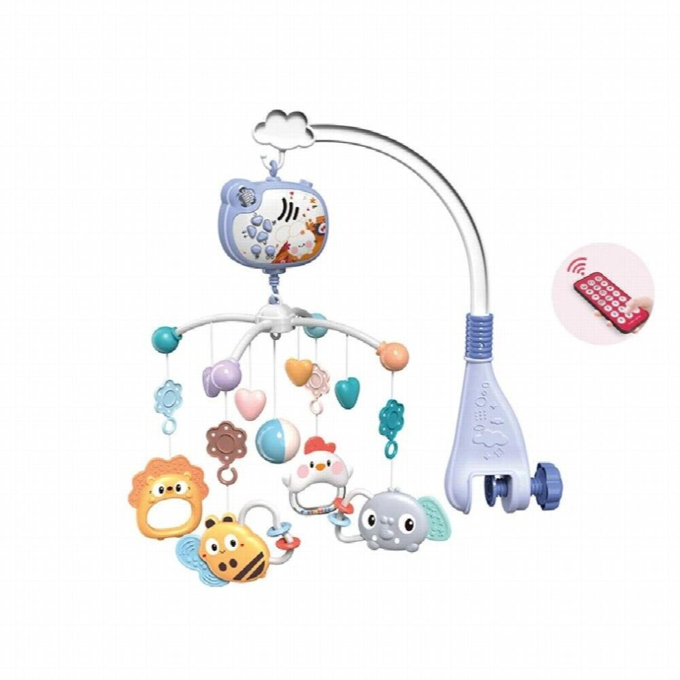 Baby Crib Mobile with Lights Music Projection for Infants 0-6 Months Remote Control Crib Toys for Newborn Baby Mobile for Crib