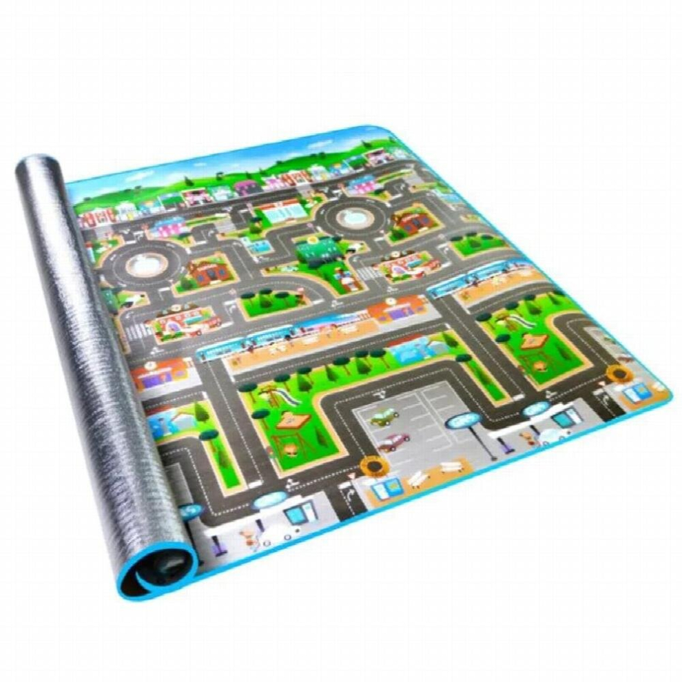 City Traffic Baby Play Mat Crawling Pad Road Childrens Carpet Kids Rug Picnic Playmat Gym Activity Camping Toys For Kid Blanket