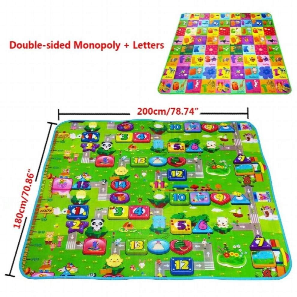 180x200cm Baby Floor Play Crawling Game Mat Foam Blanket Rug Playmat for Infants Toddler