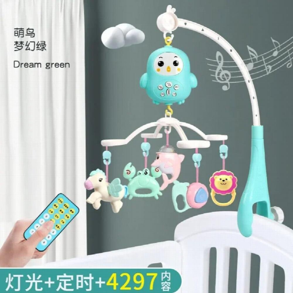 Baby Crib Mobile Rattle Toy For 0-12 Months Infant Rotating Musical Projector Night Bed Bell Educational For Newborn Light