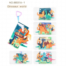 Fabric Books Newborn Baby Educational Learning Ring Paper Cloth Jungle Tail Book Kids Early Reading Cognition Toys Washable