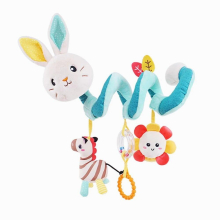 Car Seat Toy for Baby Infant Spiral Plush Toys Stroller Toys Hanging Crib Activity Toy Bed Stroller Rattle For Newborns