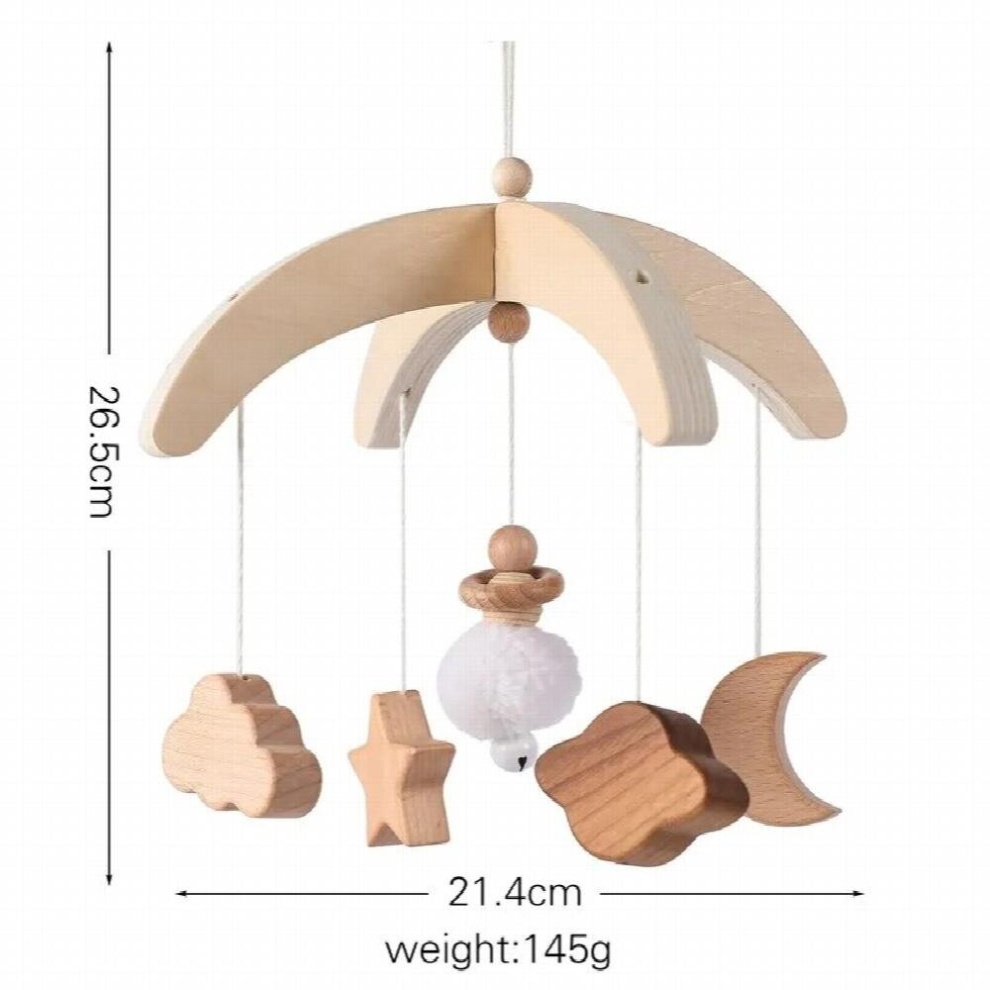 Baby Cloud Rattles Crib Mobiles Toys 0-12 Months Bell mobile baby crib Newborn Bed Bell Toddler Rattles Carousel For Musical Toy