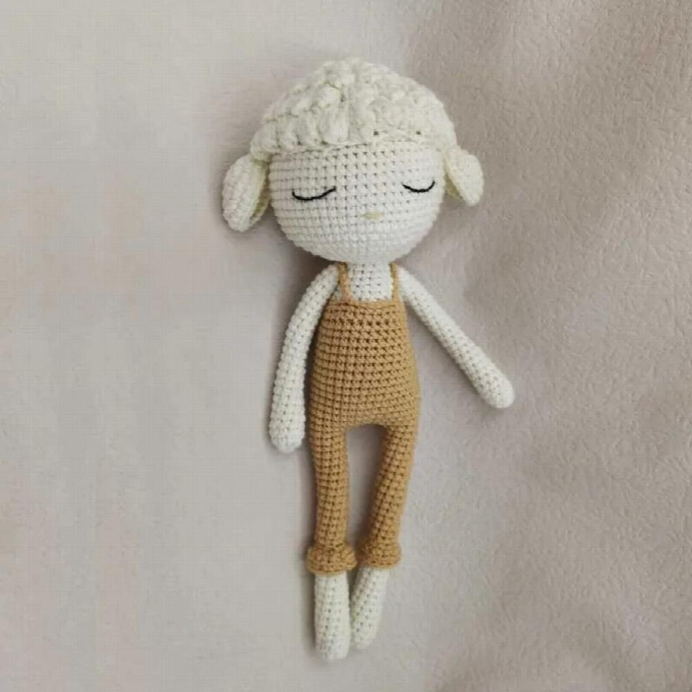 Baby Pacifier Clip Crochet Sheep Handbell Teething Rattle Dummy Chain Boy Girl Unisex Teether Infant Shower Gift