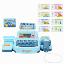 Scene Experience Plastic Cash Register Toy with Working Scanner for Children