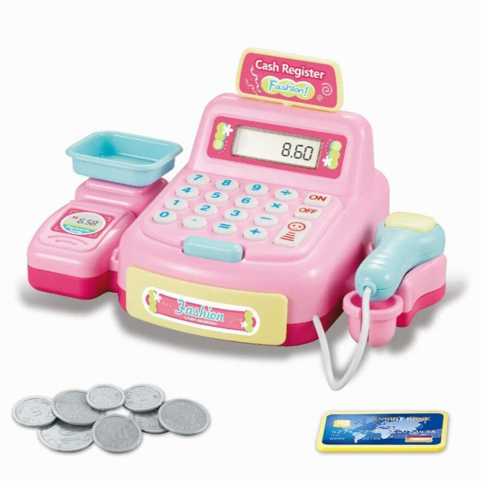 Mini Cash Register Childrens Simulation Supermarket Cash Registers Multifunctional Girl Parent-child Toy Children Game Toys-image-OPC-PCZBWDJ-NEW