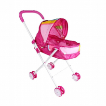 Baby Stroller Doll Playsets Simulation Baby Doll Light Stroller Carriage Foldable Kids Pretend Play Toys Year Birthday