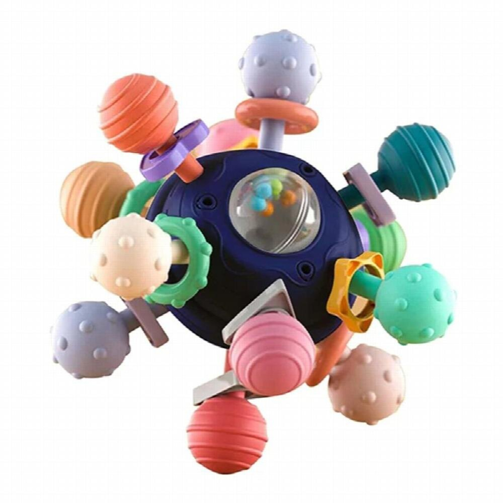 Baby Teething Toys Sensory Chew Teething Ball Rattle Grasping Activities Babies Toys for 0-18 Months Toddlers Girls Boys