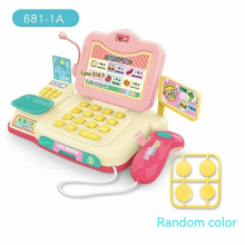 Mini Pretend Supermarket Cash Register Toys With Light And Sound Function Childrens Checkout Counter Role Play Cashier Girl Toy