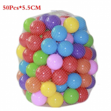 50 Pcs Eco-Friendly Colorful Ball Pit Soft Plastic Ocean Balls Water Pool Ocean Wave Ball Outdoor Toys For Children Kids Baby