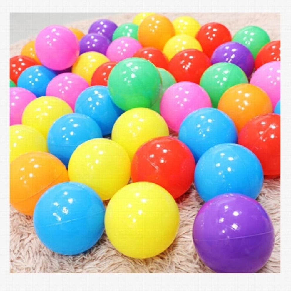 50Pcs Baby Plastic Balls Water Pool Ocean Wave Ball for Kids Games Swim Pit With Basketball Hoop Play House Outdoors Tents Toys