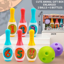 Bowling Set Education Toys For Kids Toddlers Animal Number Learning Indoor Outdoor Sports Games Toys for Kids Baby Gift