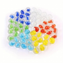 6 Colors, 60 Pieces/bag, 16mm Stained Glass Marbles, Childrens Marbles, Childrens Ball Toys, Fish Tank Decorations