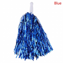 1 piece NonFading Metallic Streamer Pompoms Cheerleading Cheerleader pompom ball cheering dance pom aerobics sports item Supply