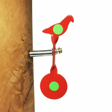 Metal Tree-cutting Target, Red/black Bird Shape, Used for Shooting Practice, Strong and Durable, Outdoor Sports Accessories