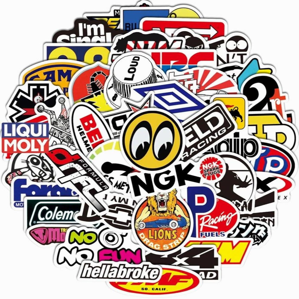 10/30/50/100Pcs Jdm Racing Car Modification Graffiti Waterproof Stickers Skateboard Fridge Guitar Motorcycle Sticker Toys 885678043302