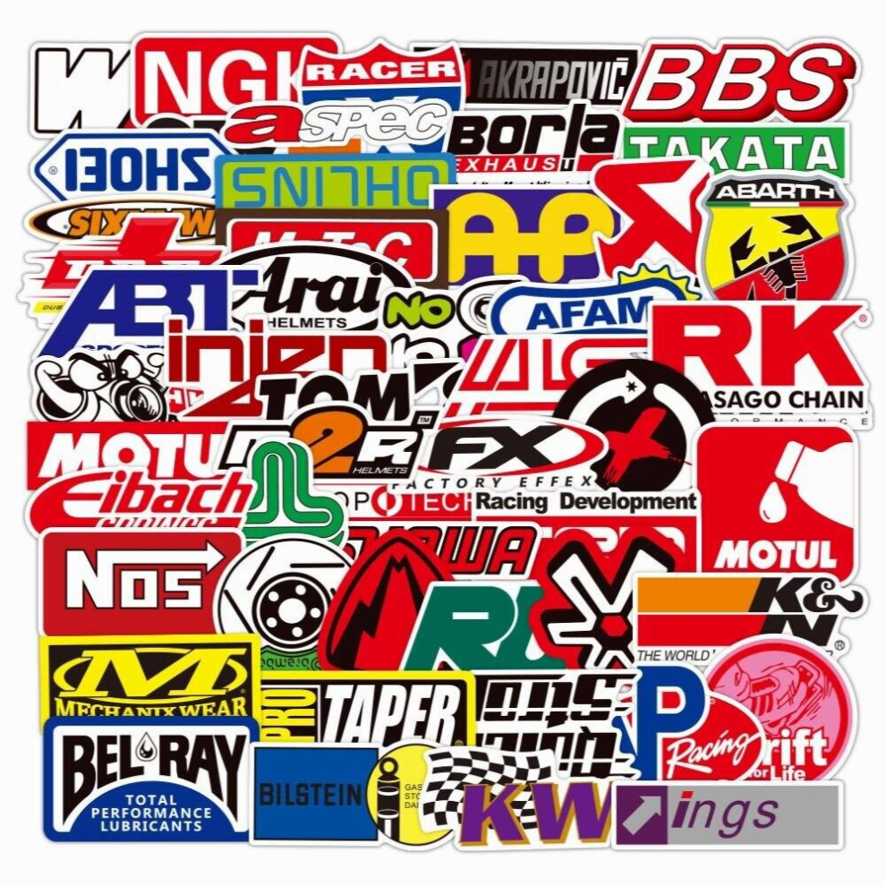 10/30/50/100Pcs Jdm Racing Car Modification Graffiti Stickers Waterproof Car Motorcycle Travel Luggage Guitar Fridge Sticker Toy 885678045269