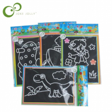 10 pcs 13x 9.8cm Scratch Art Paper Magic Painting Paper with Drawing Stick For Kids Toy Colorful Drawing Toys