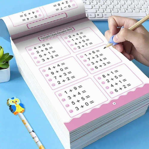 80 Pages/Book Addition Subtraction Childrens Learning Mathematics Workbook Handwritten Arithmetic Exercise Books 2