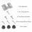 Dartboard Mounting Bracket Kit Dart Board Mounting Bracket Set Wall Hanging Hook Mounting Bracket Set For Dartboard Display 4