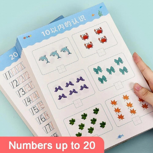 40 Pages Addition Subtraction Childrens Learning Mathematics Workbook Handwritten Arithmetic Exercise Books 1