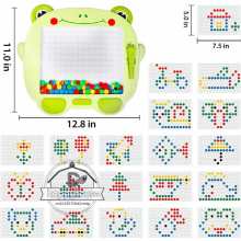 Magnetic Drawing Board for Kids Large Large Magnetic Doodle Board with Beads Magnetic Dot Art Toddler Educational Montessori Toy