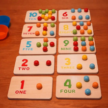 Montessori Toys for Children Rainbow Stack Cups Counting Beads Educational Sensory Toys Baby Kids Family Count Games Gift