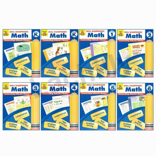 8books/set Skill Sharpeners Math Test Practice Workbooks children Learning Math Toys Counting Computation Connecting 1