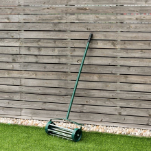 Garden Lawn Aerator Roller Rolling Push Tine Spike Soil Lawn Aerator