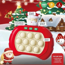 Christmas Speed Push Fidget Game Quick Push Bubble Game Machine Handle Child Anti-Stress Toy For Adult Boys Girls